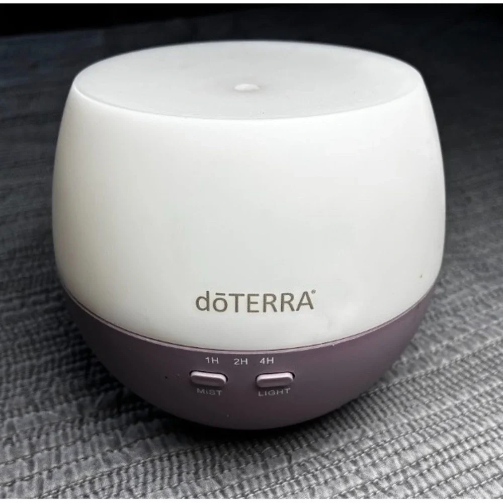doTERRA Petal Diffuser 2.0 Ultrasonic Essential Oil Humidifier Lavender White